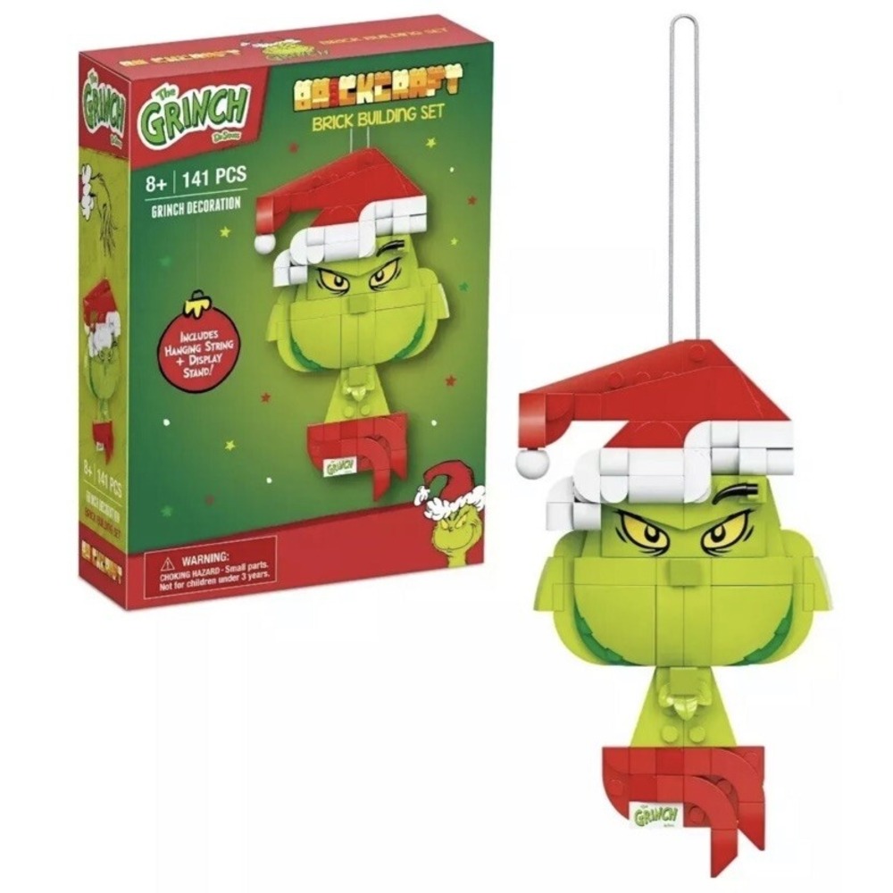 The Grinch Brick Building Set 141‎ Pieces BrickCraft Christmas Decoration